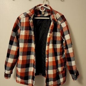 Womens Duluth Trading Co Flannel Snap Shirt Jacket size XL